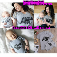 Bobby bébé et t-shirt maman ref22